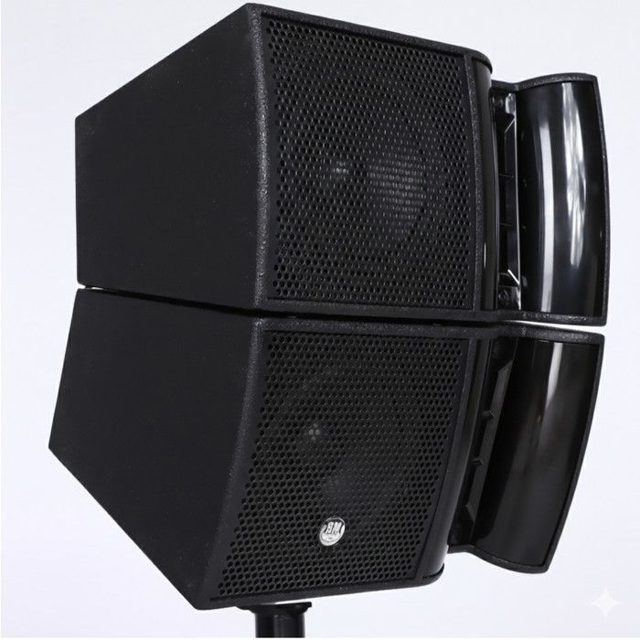 Sistema audio DJ PA completo da 1200 W BM SONIC BMS15-HORN, altoparlanti satellite, subwoofer da 38 cm con USB/Bluetooth, fermacavi