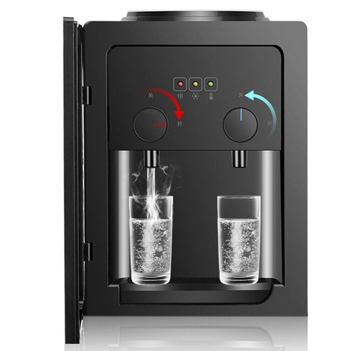 Dispensador de agua fría y caliente - Máquina de agua, negra - Máquina de agua fría y caliente, DISPENSADOR DE AGUA CALIENTE O BEBIDA