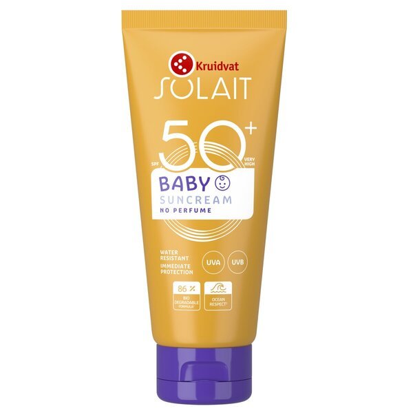 „Kruidvat Solait Baby“ SPF50+ apsauginis kremas nuo saulės, 100 ml