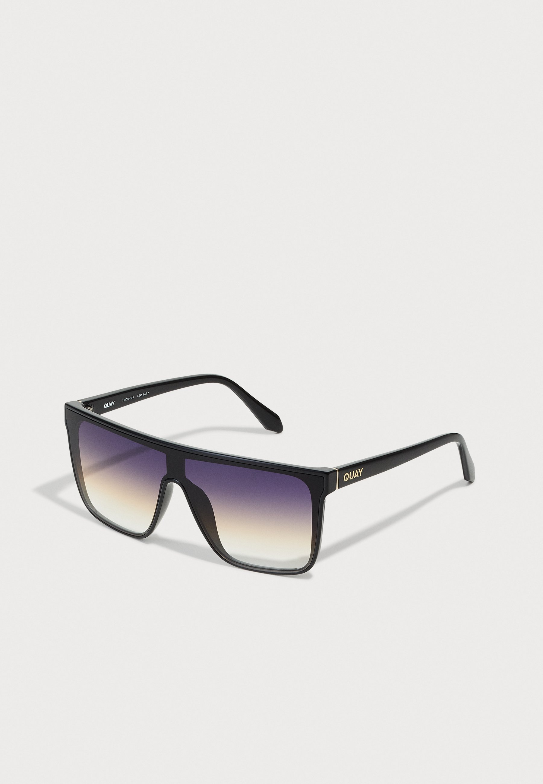 QUAY AUSTRALIA NIGHTFALL MEDIUM UNISEX - Solbriller - black/dusk poppy
