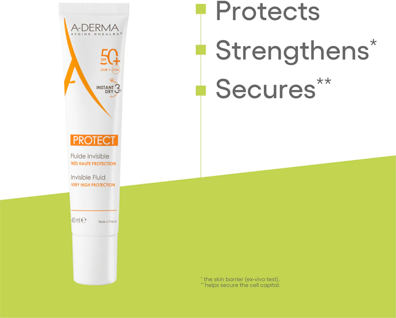 A-Derma Protect Invisible Fluid ochranný fluid SPF 50+