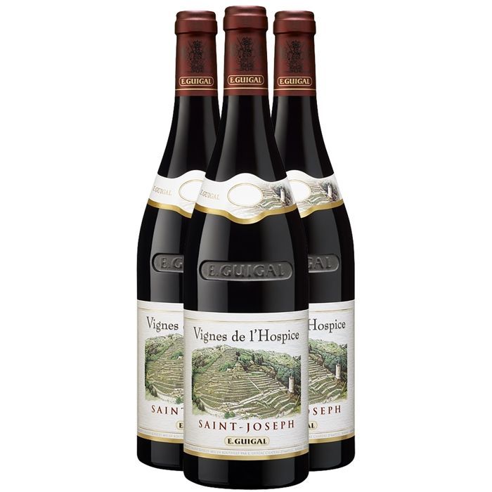 Maison Guigal Saint-Joseph Vigne de l'Hospice 2022 - Vino rosso della Valle del Rodano (3x75cl).