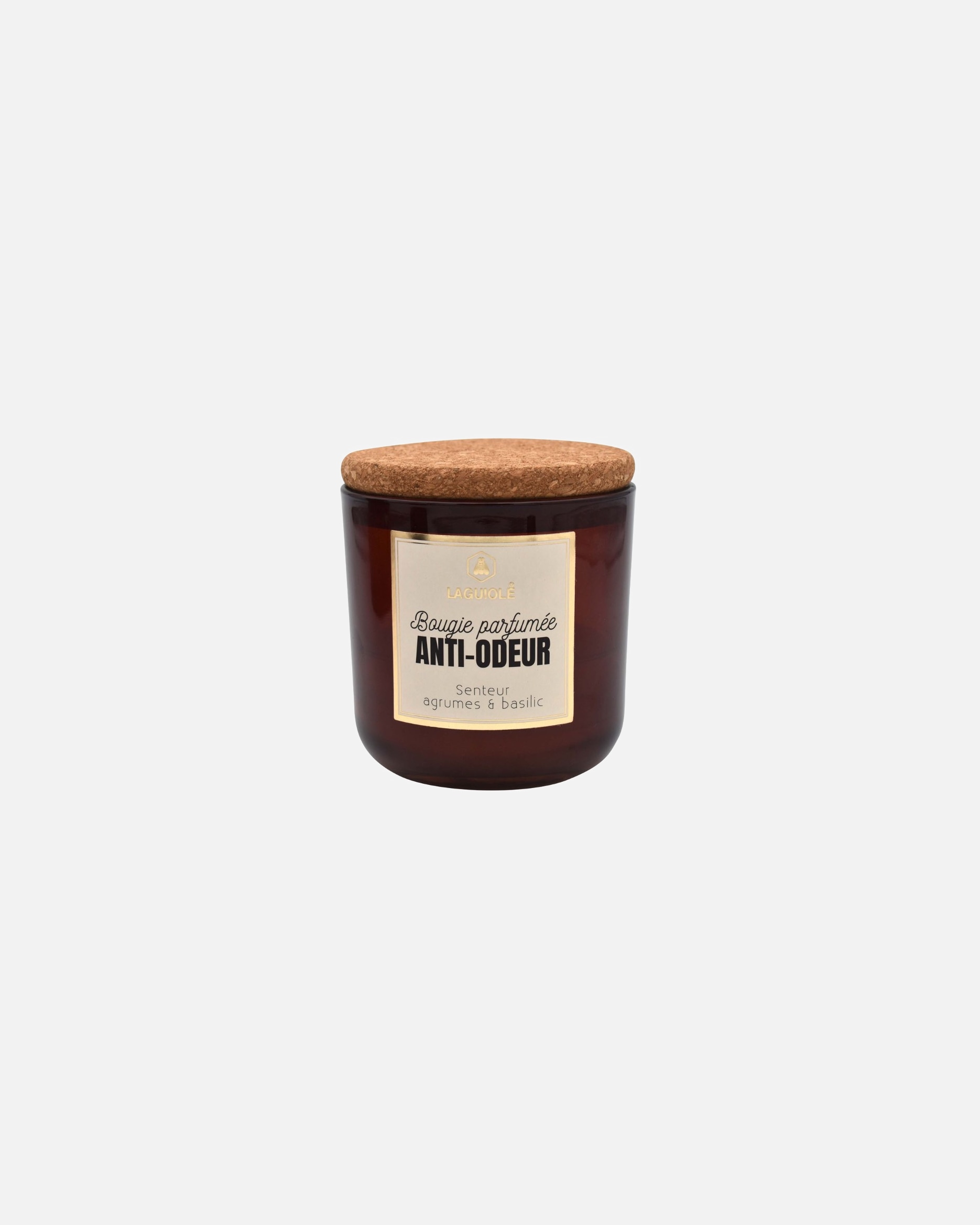 La guiole Bougie parfumée anti odeur avec bouchonliège 195 g