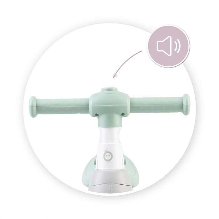 MoMi TOBIS – Draisienne Bébé sans Pédales – Bulles, Lumière LED, Klaxon – Guidon Réglable – Grise