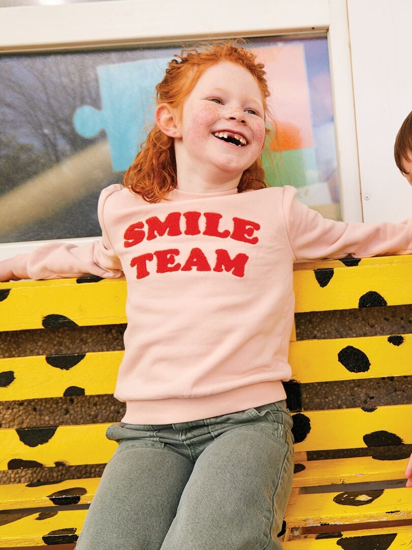 Bluza „Smile Team” – różowa