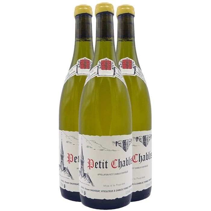 Domaine Vincent Dauvissat Petit Chablis 2017 - Vin Blanc de Bourgogne (3x75cl)