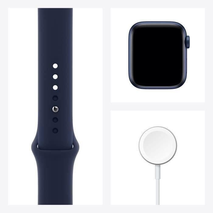 Apple Watch Series 6 GPS - 40mm Boîtier aluminium Bleu - Bracelet Bleu Intense (2020) - Reconditionné - Excellent état