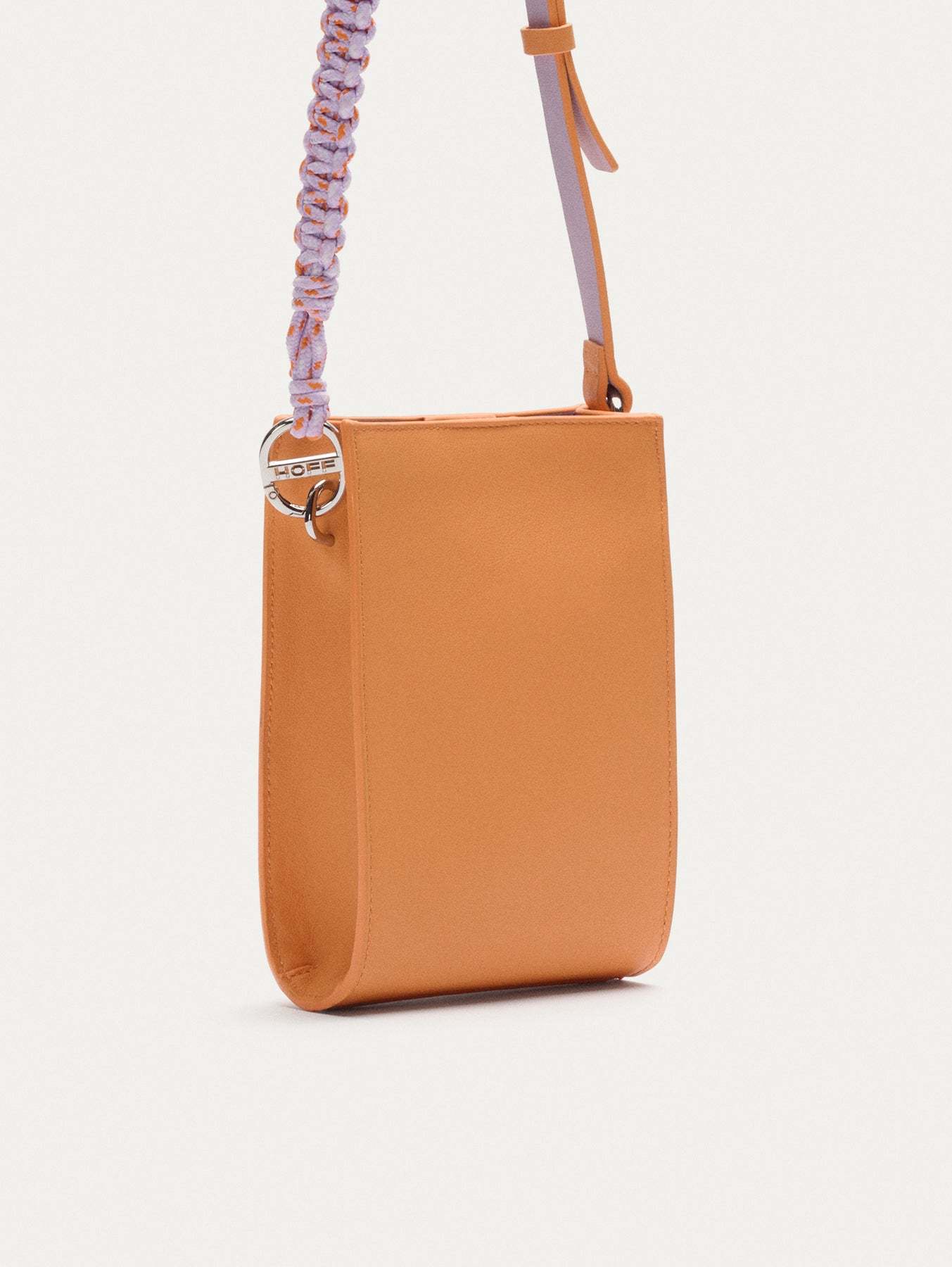 MINI BOLSO CUERDAS PIEL BOOM MELOCOTON