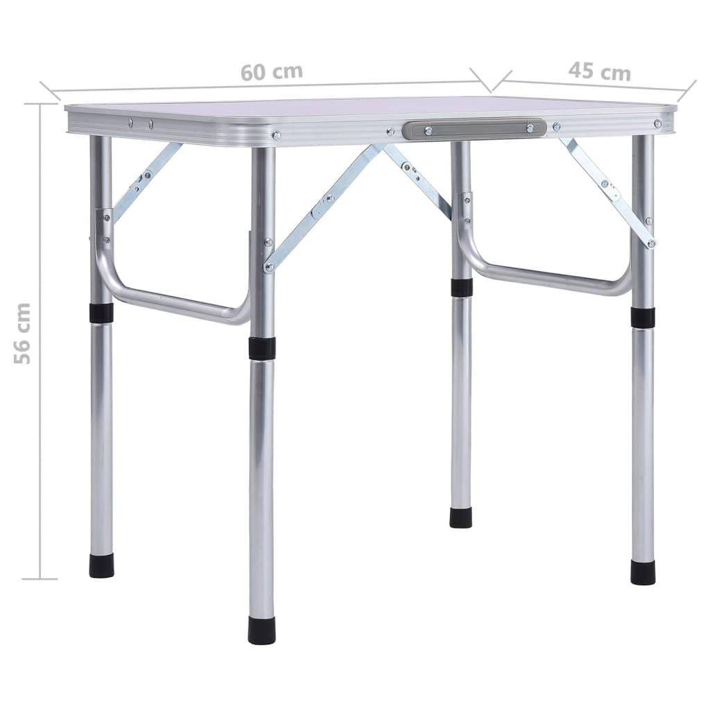 Mesa de campismo dobrável Vidaxl 60x45 cm