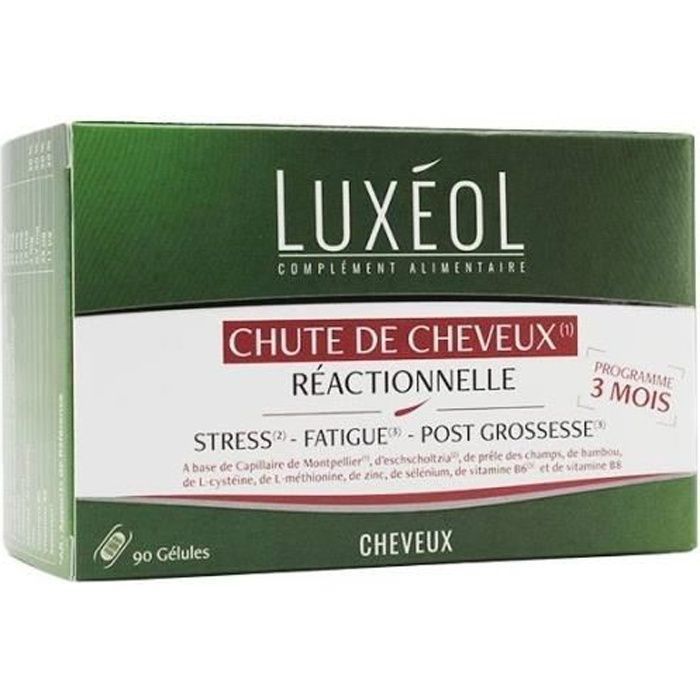 Luxéol Chute de Cheveux Réactionnelle 90 gélules