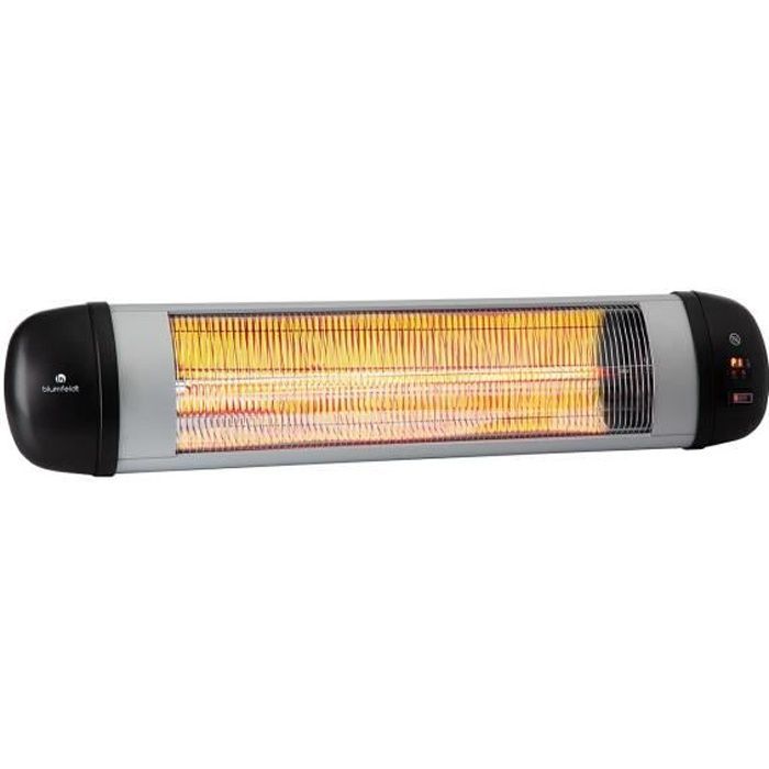 Riscaldatore elettrico da esterno - Blumfeldt - montaggio a parete o a soffitto - 2500/1650/850W - riscaldatore a infrarossi per esterni - radiatore