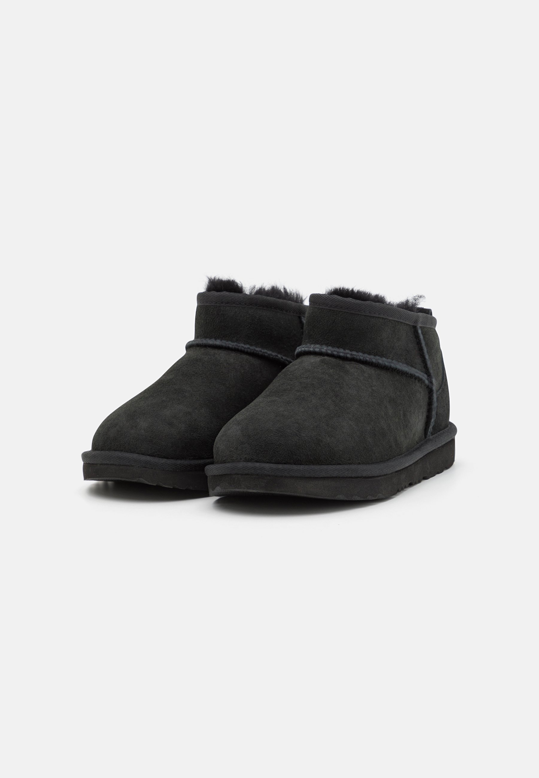 UGG CLASSIC ULTRA MINI UNISEX - Klassieke enkellaarsjes - zwart