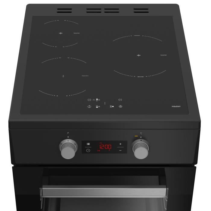 Cooker - BEKO - FSE58301BC - 50cm - 3 Induction Hobs - Multifunction - 6 Functions including Fan-Assisted Cooking - 60L - Catalytic Cleaning