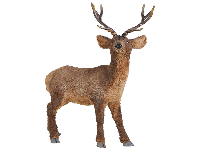 Figurka świąteczna 68 cm renifer brązowy