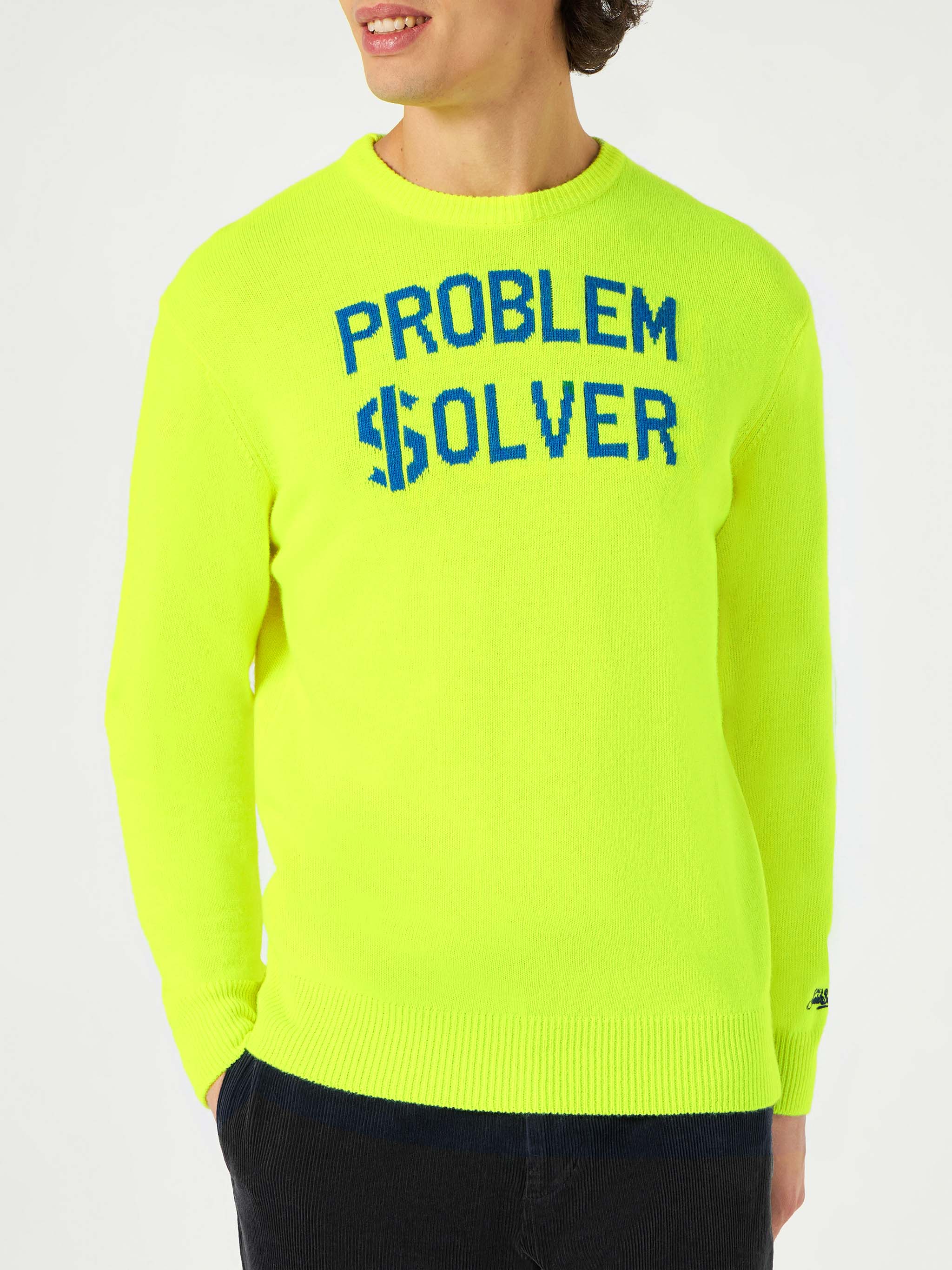 Neongele herentrui met Problem $olver-print.