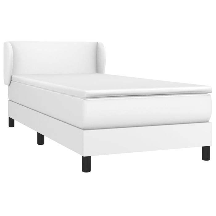 Base de cama de láminas con colchón - Maison Exclusive - 80x200 cm - Piel sintética - Máxima relajación