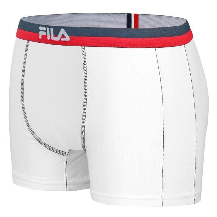 FILA Caleçon Homme Coton, Boxer Homme, Durable, Peaux-sensibles (Lot de 2)