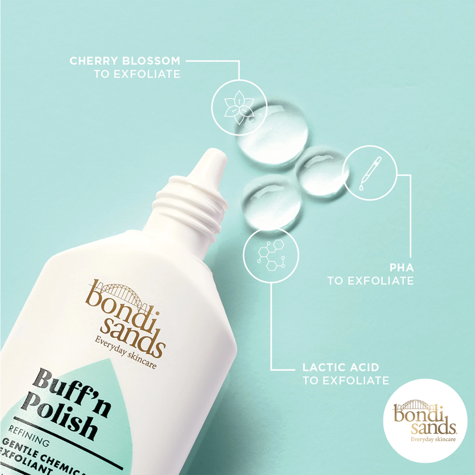 Buff'n Polish gyengéd kémiai hámlasztó 30 ml - Bondi Sands