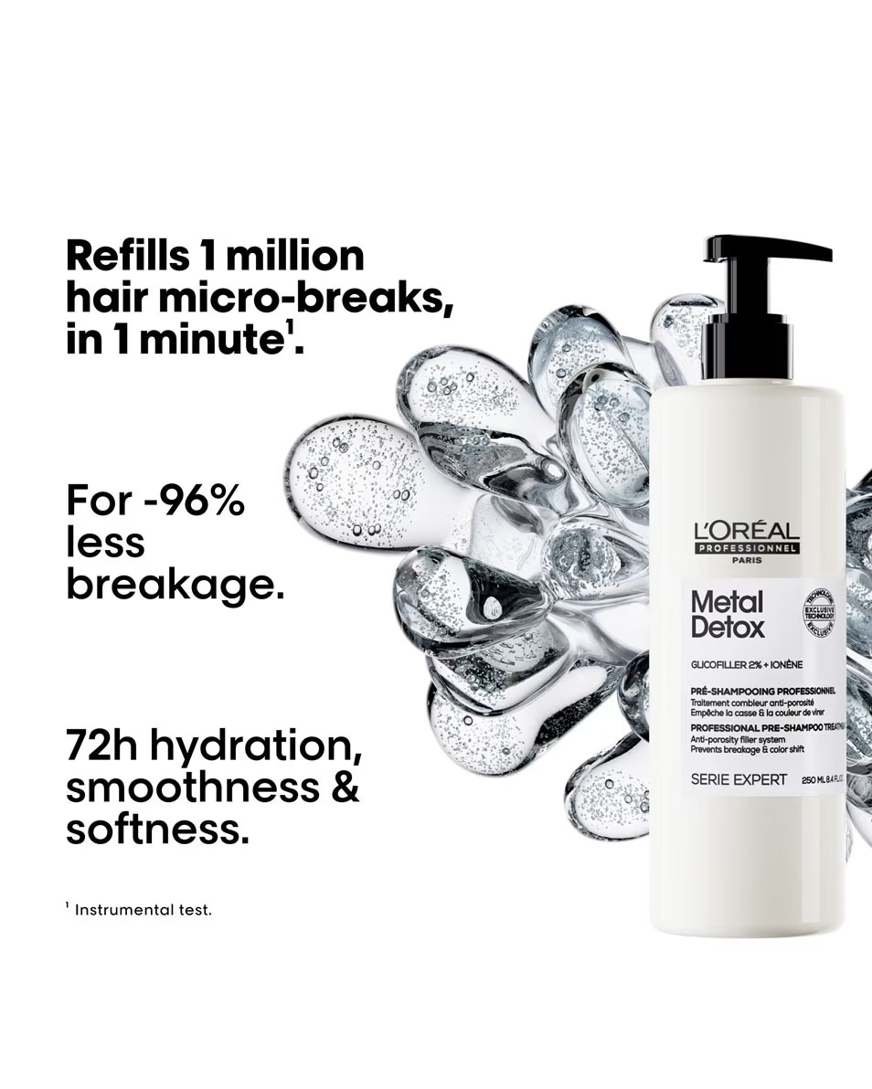 L'ORÉAL PROFESSIONNEL Metal Detox Pre-șampon pentru păr deteriorat și rupt