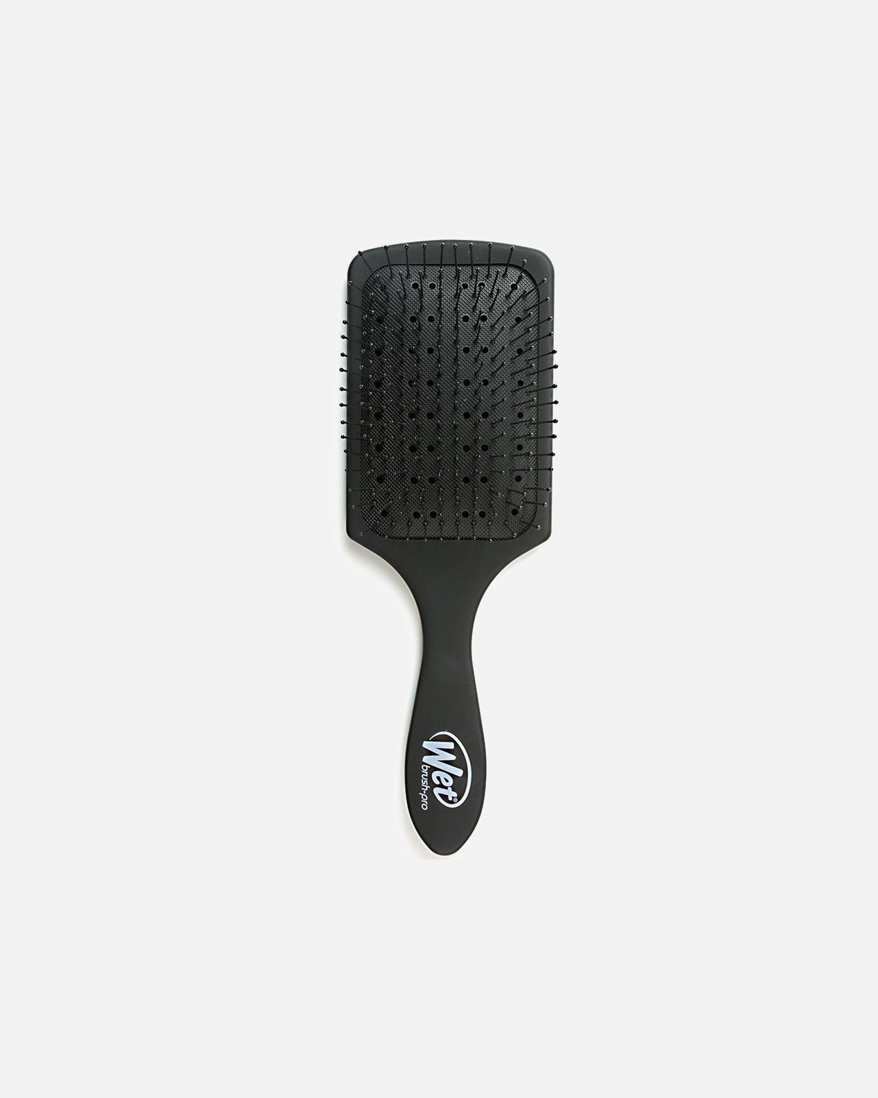 Escova Wet Brush plana e raquete preta - 1 unidade