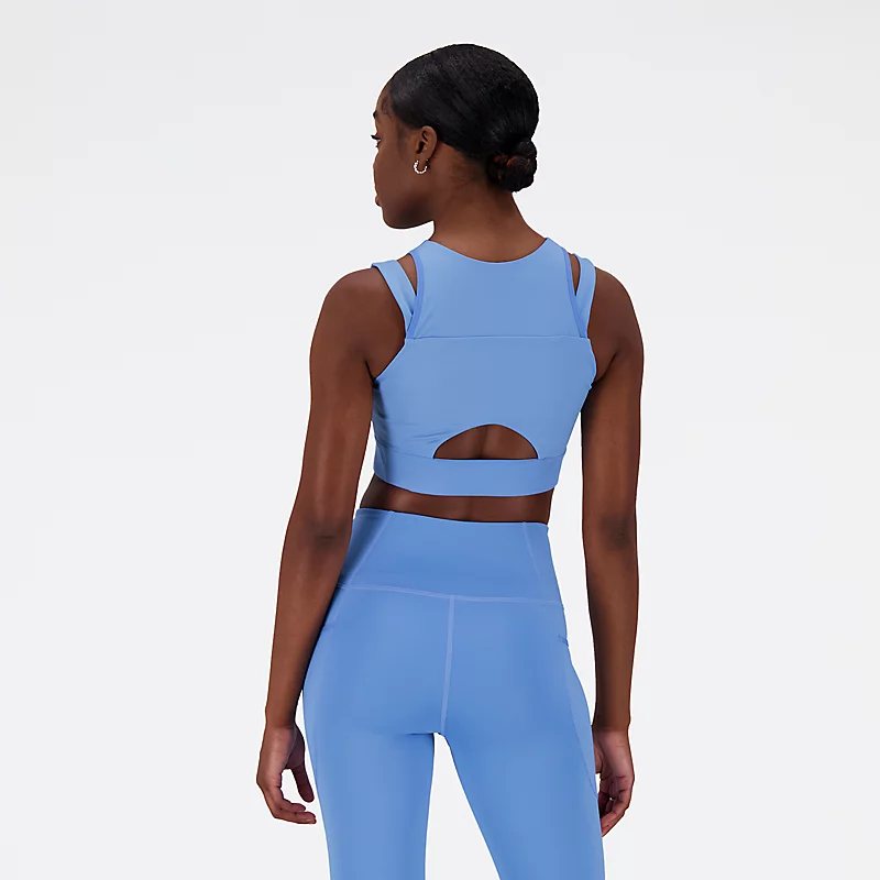 Femme Shape Shield Crop Bra - HERITAGE BLUE