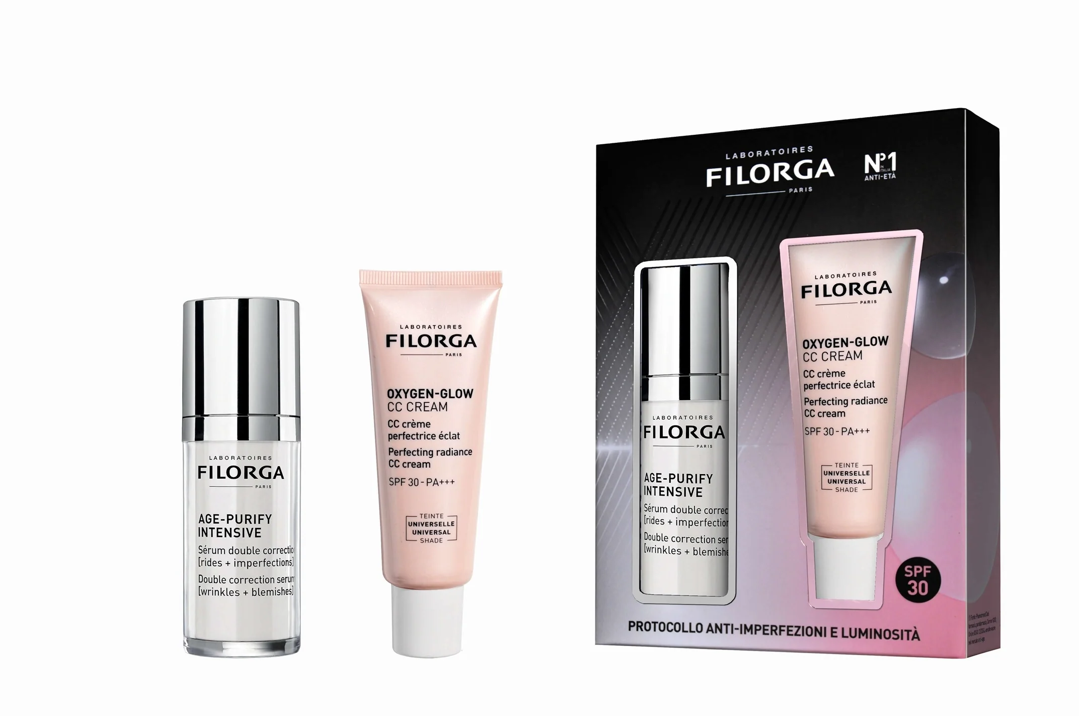 Age Cofanetto Age-Purify + Oxygen-glow CC cream - Cofanetto Antimperfezioni, Cofanetto Make Up, Siero viso antimperfezioni, CC Cream