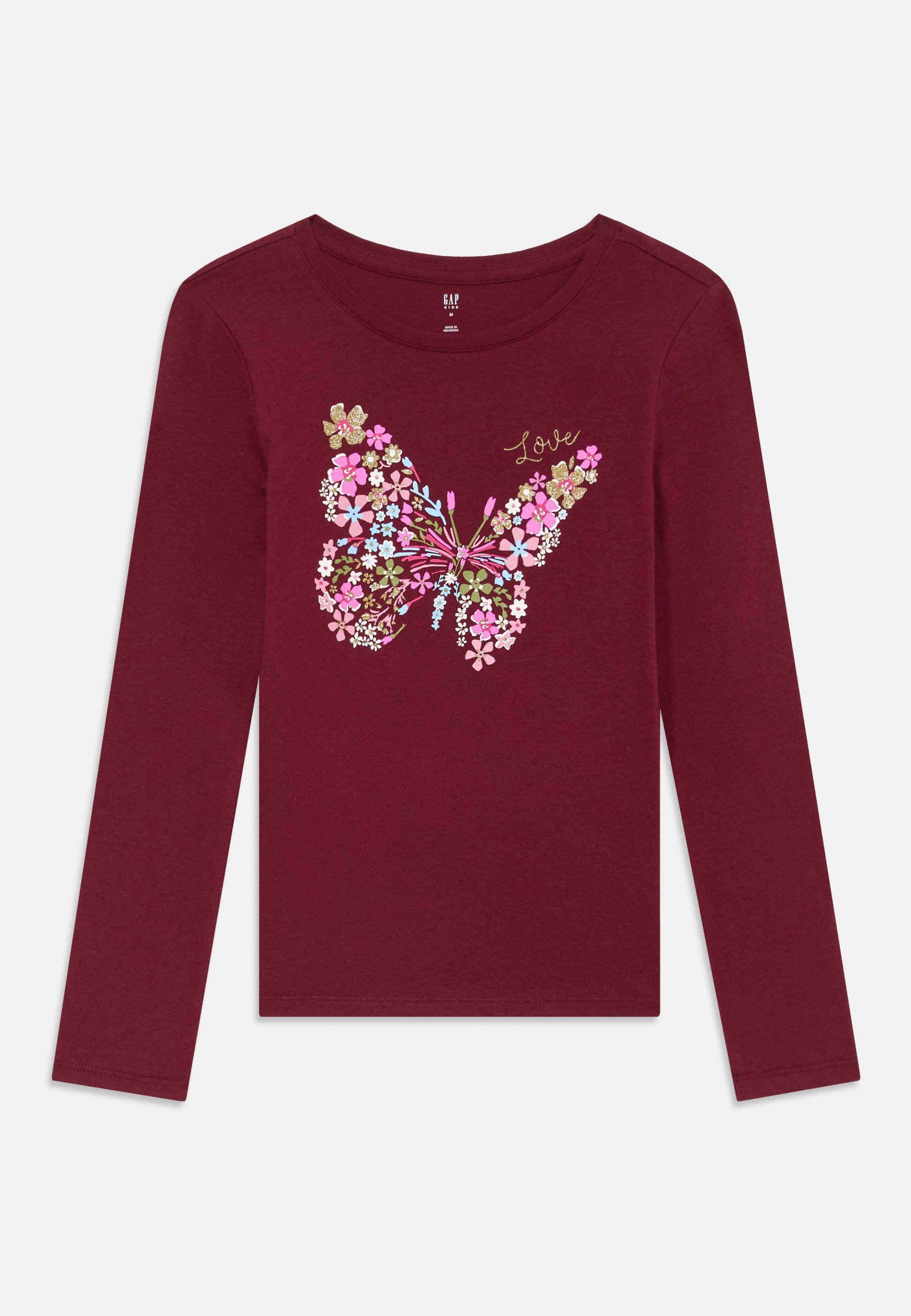 GAP VALUE GRAPHIC 2-PACK MEISJES - Top met lange mouwen - bordeaux/gebroken wit