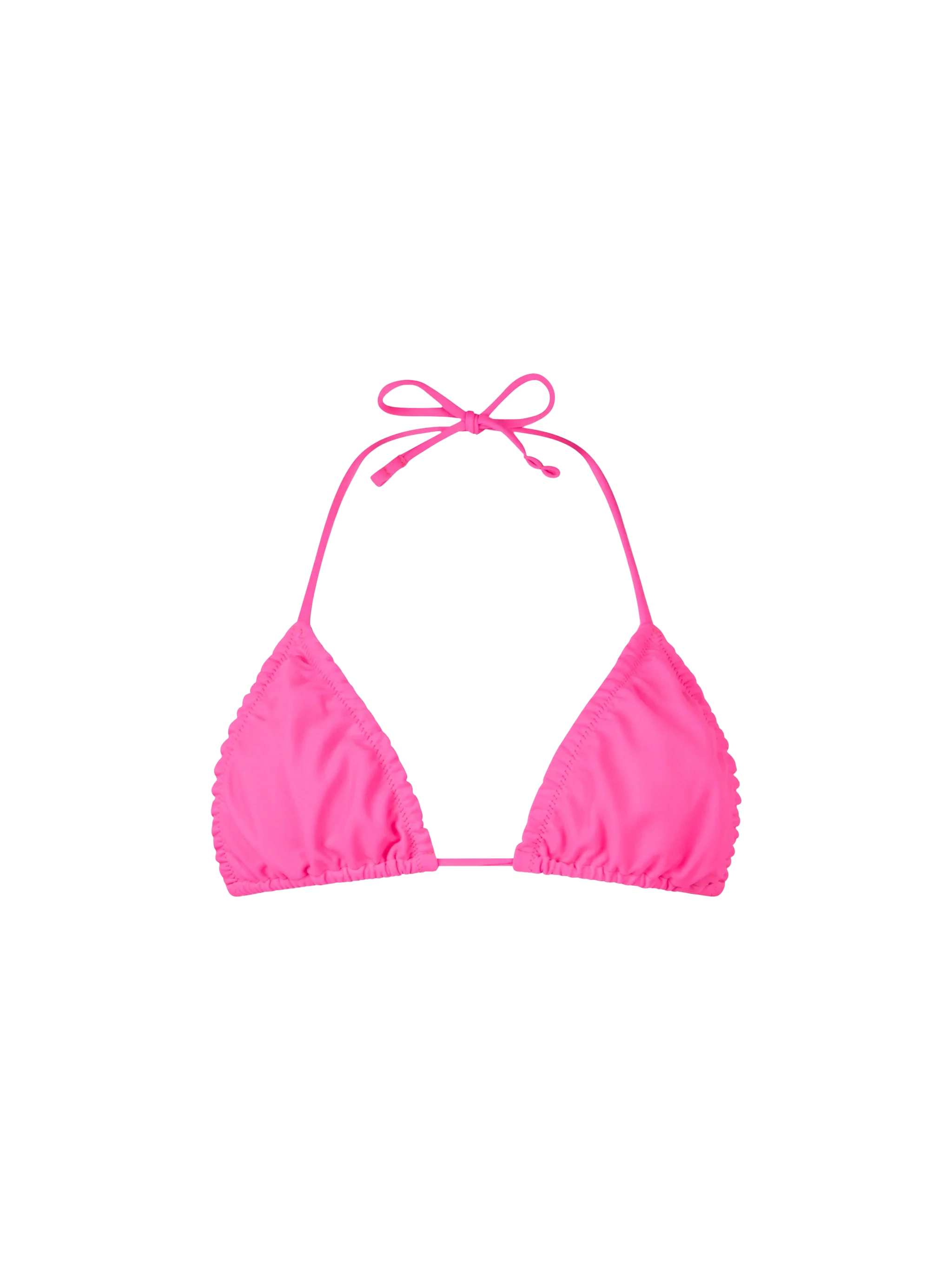 Maillot de bain triangle classique Nilly pour femme, rose fluo