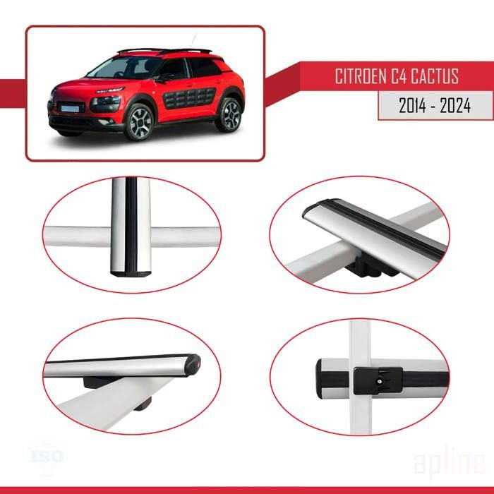 Dachgepäckträger - Citroën - C4 Cactus - Basismodell - Aluminium - Grau - Zuladung < 300 kg