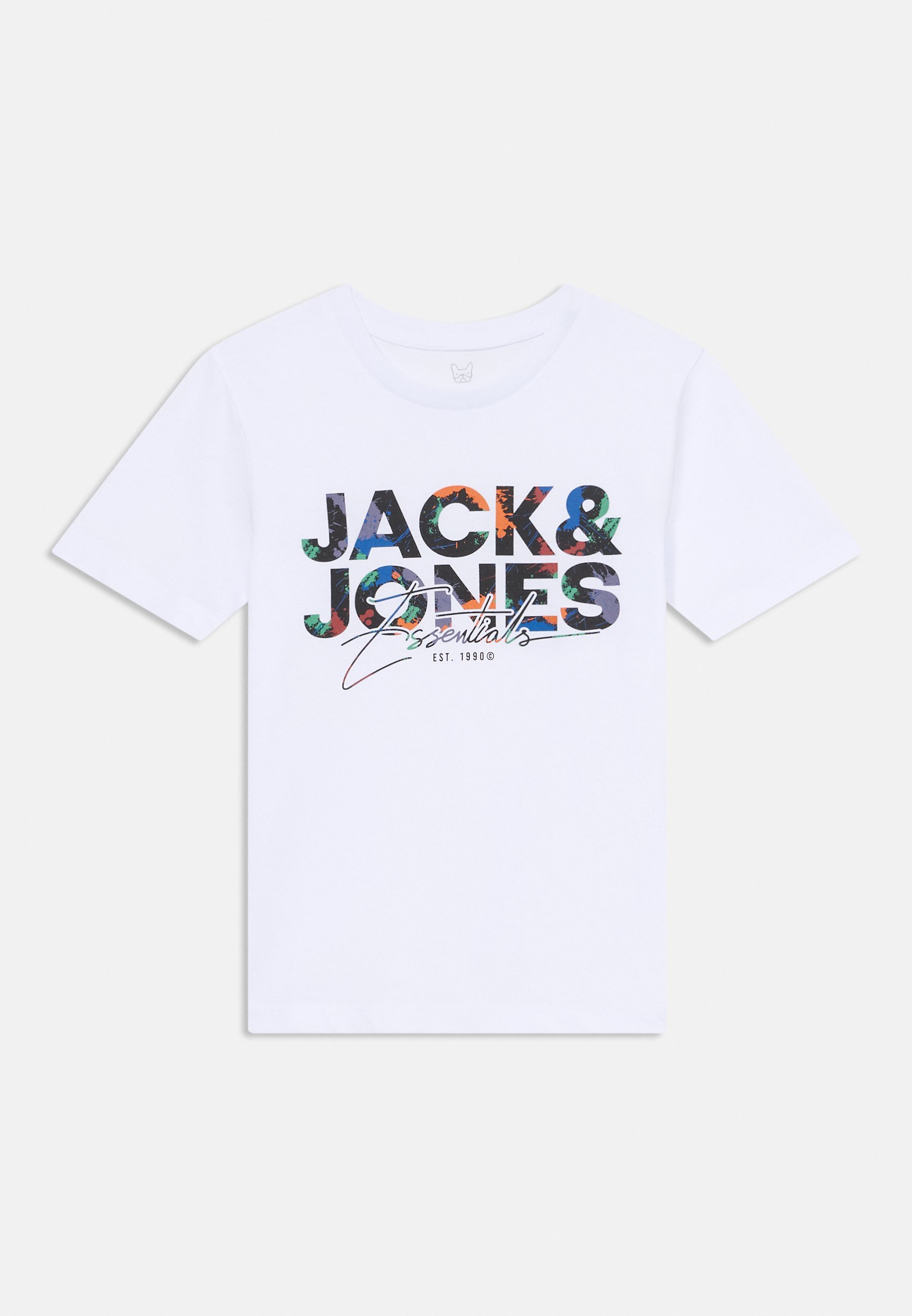 Jack & Jones Junior JJGEPLAS TEE SS CREW NECK JNR - Bedrucktes T-Shirt - weiß