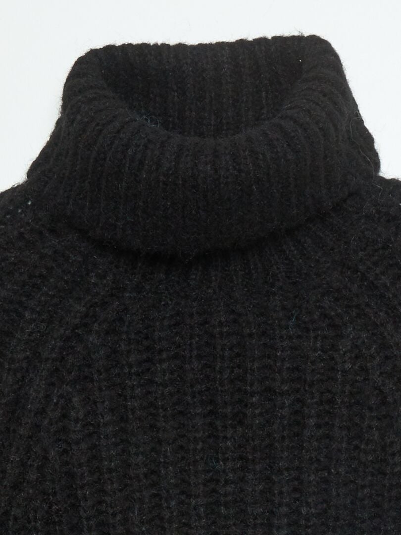 Gruby sweter - czarny