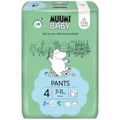 Muumi Plenkové kalhotky Muumi 7-11 Kg Velikost 4 40 jednotek 40 jednotek