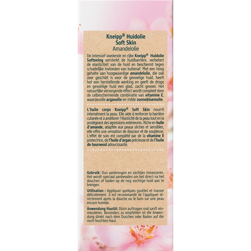 Kneipp kūno aliejus, minkština odą, 100 ml