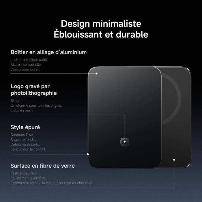 Xiaomi UltraThin Magnetic Power Bank 5000 mAh 15W Grafietzwart | Cadeaus: 3A USB-C naar C-kabel, Type-C oordopjes, beperkte voorraad