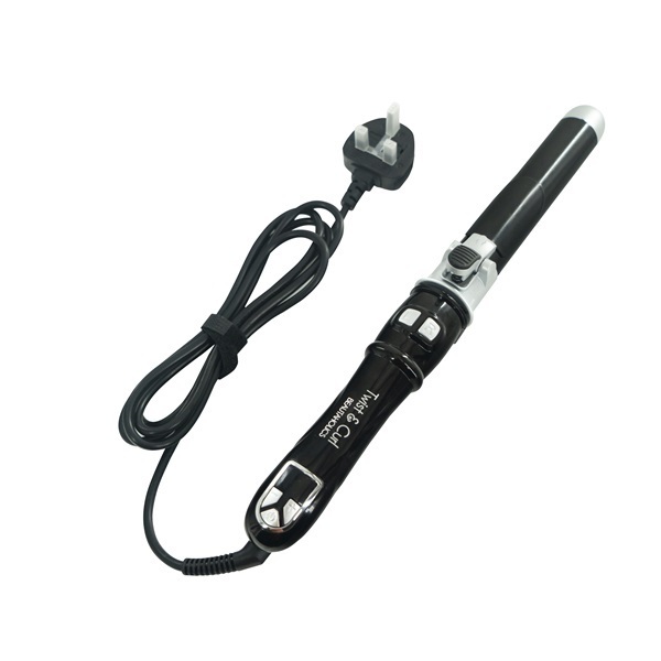 Automatická kulma na vlasy Beautaholics Twist & Curl - černá 28 mm