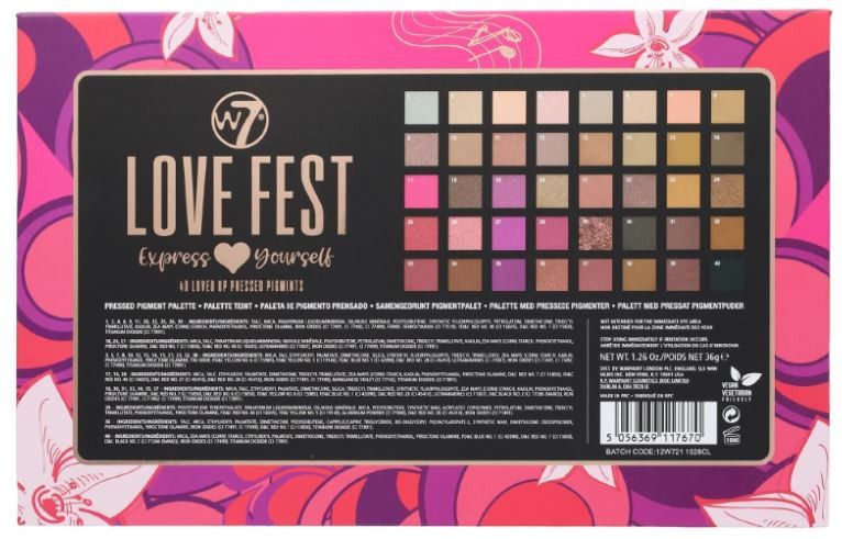 Палета сенки за очи Love Fest Палете сенки за очи и шминка