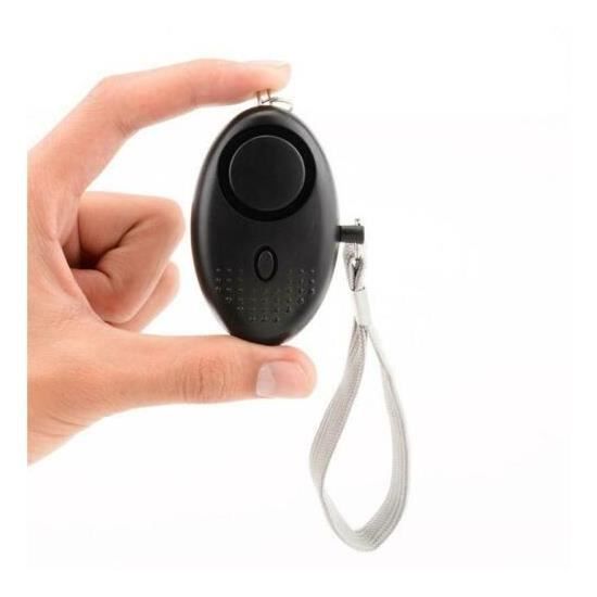 GETEK 130 dB Personenalarm mit Taschenlampe und Schlüsselring – Kompakte Abmessungen 45 × 67 × 25 mm