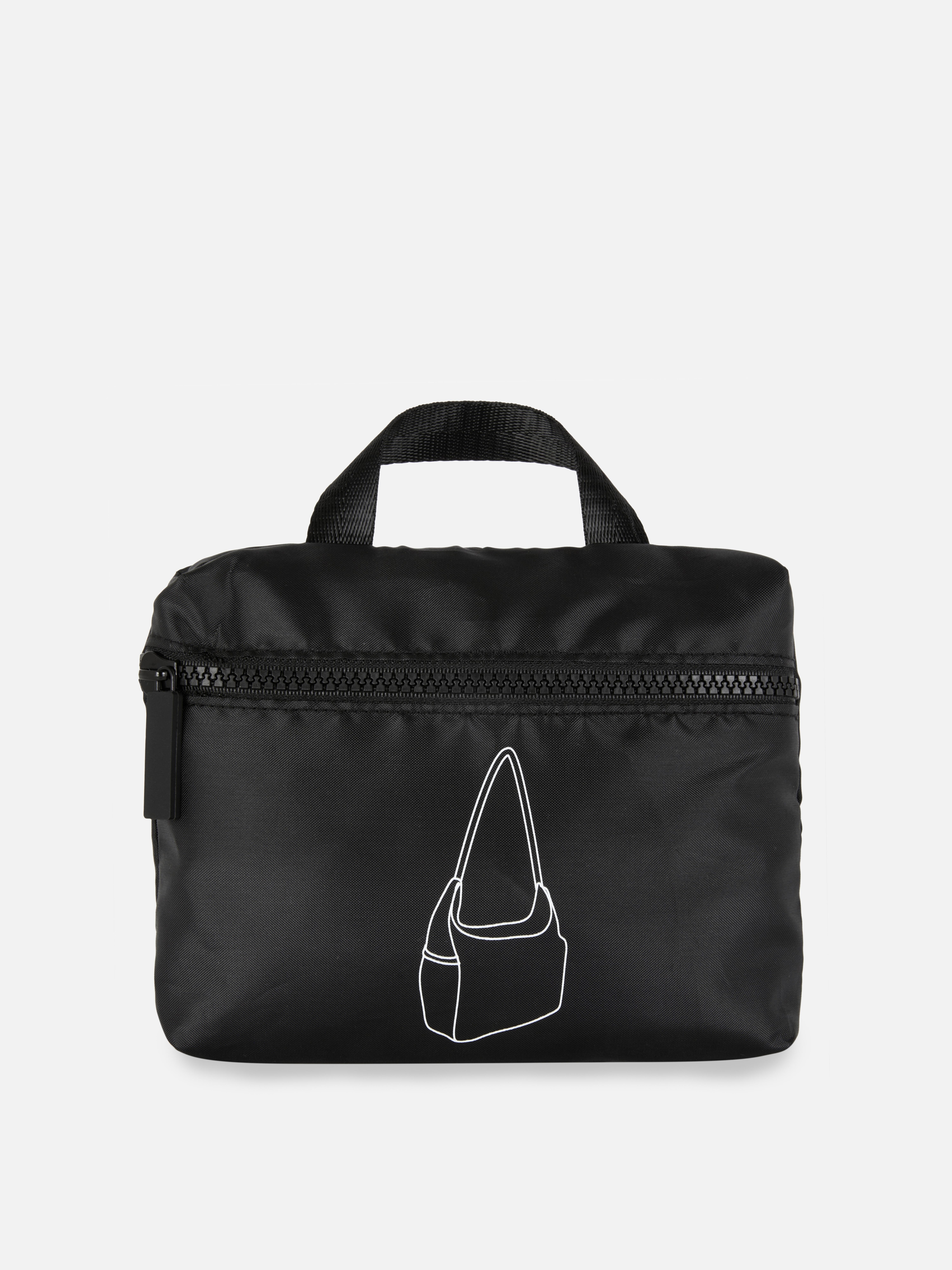 Faltbare Schultertasche Diese Schultertasche wird mit einer eigenen Tragetasche zur Aufbewahrung geliefert.