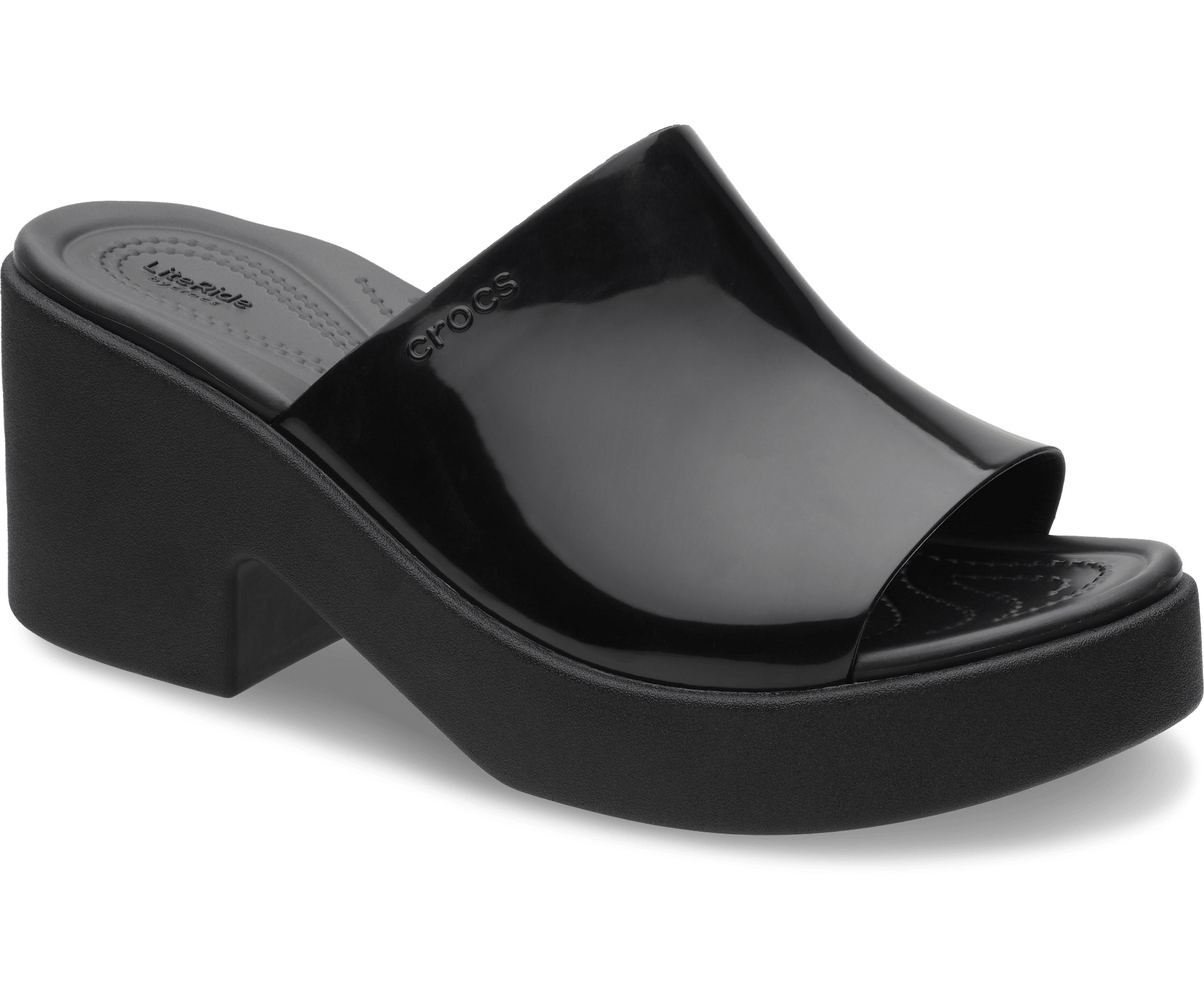 Brooklyn Slide High Shine Heel - Sandal