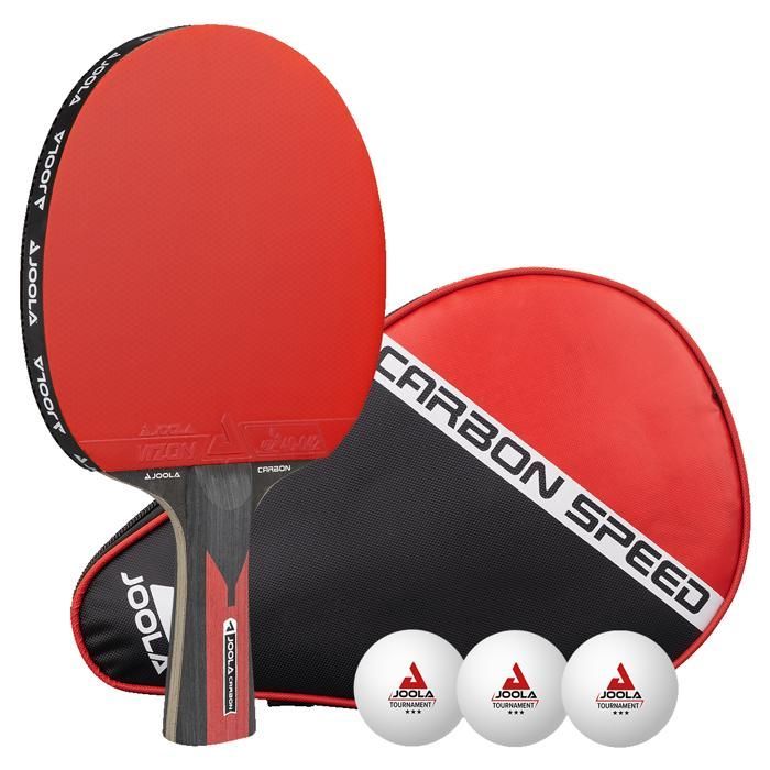 JOOLA Carbon Speed – Carbon table tennis racket, power and spin (VIZON ITTF coatings)