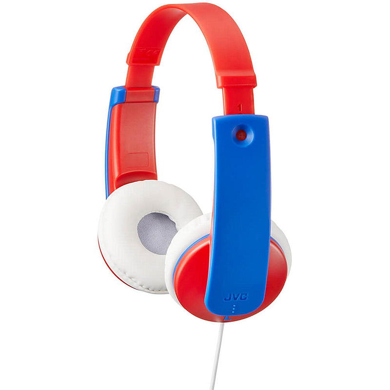 JVC KD7 on-ear barnhörlurar, röda, JVC