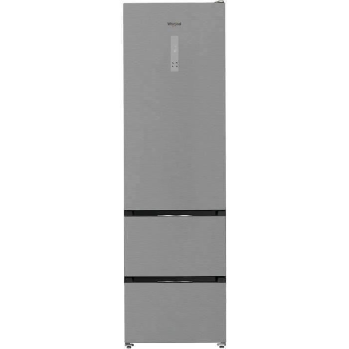 Koelkast met meerdere deuren - WHIRLPOOL - WHKF6352X5E - 351 L - Dual NoFrost - 6th Sense - Klasse D - Multiflow - 203,5 x 59,5 x 66,3 cm - Roestvrij staal