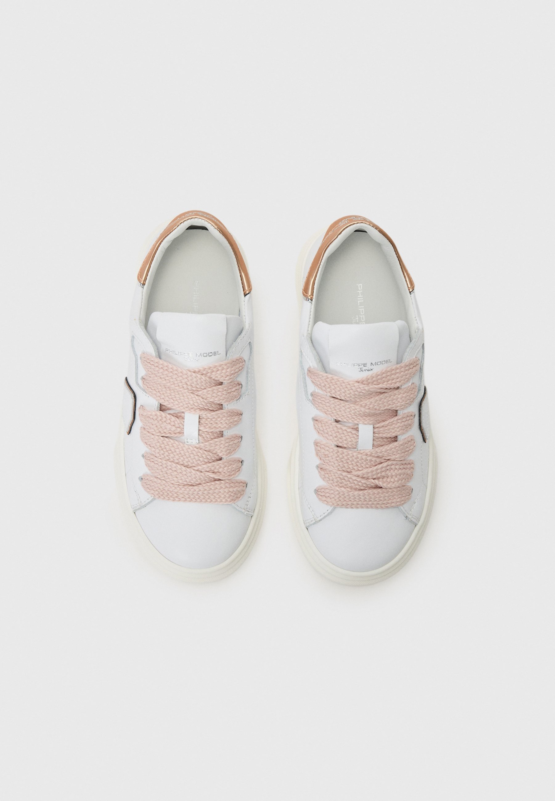 Športni copati Philippe Model - beli/staro roza/srebrni
