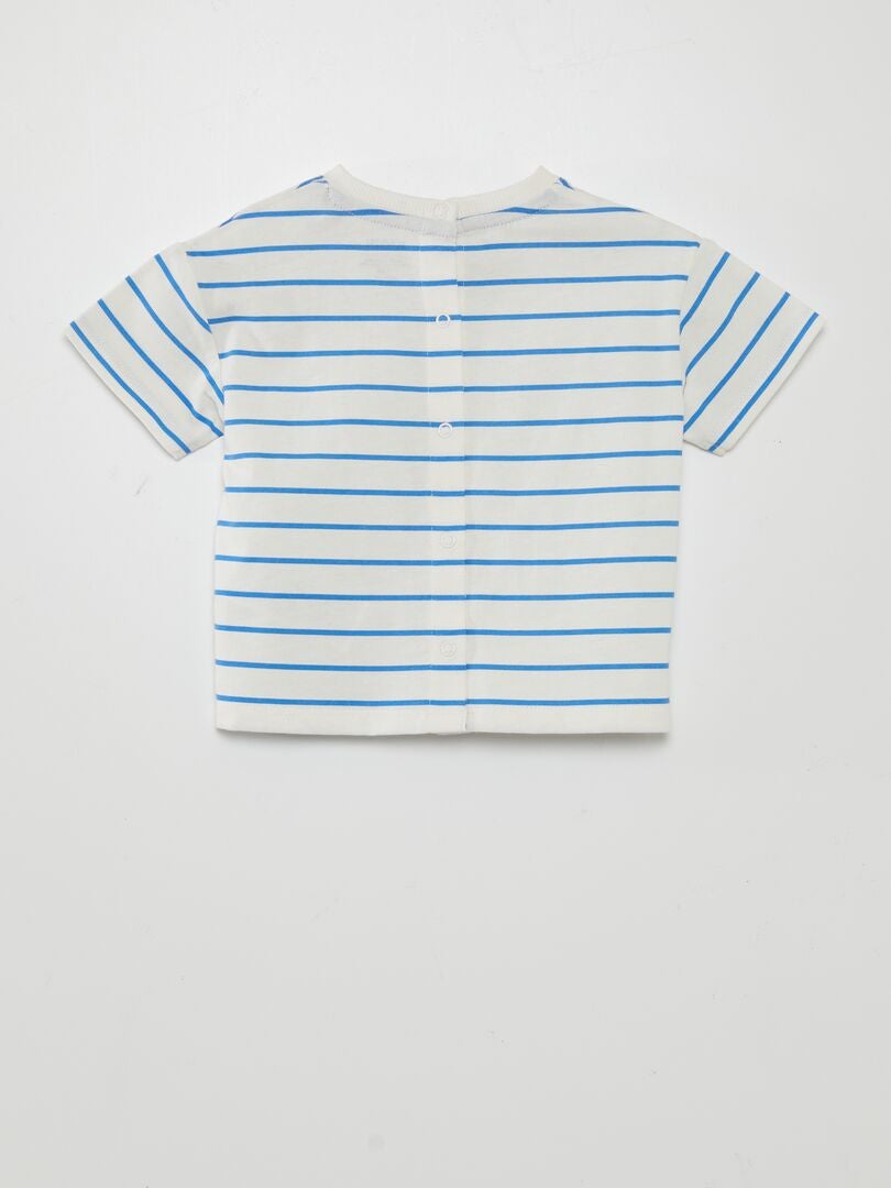 Camiseta de rayas - BLANCA