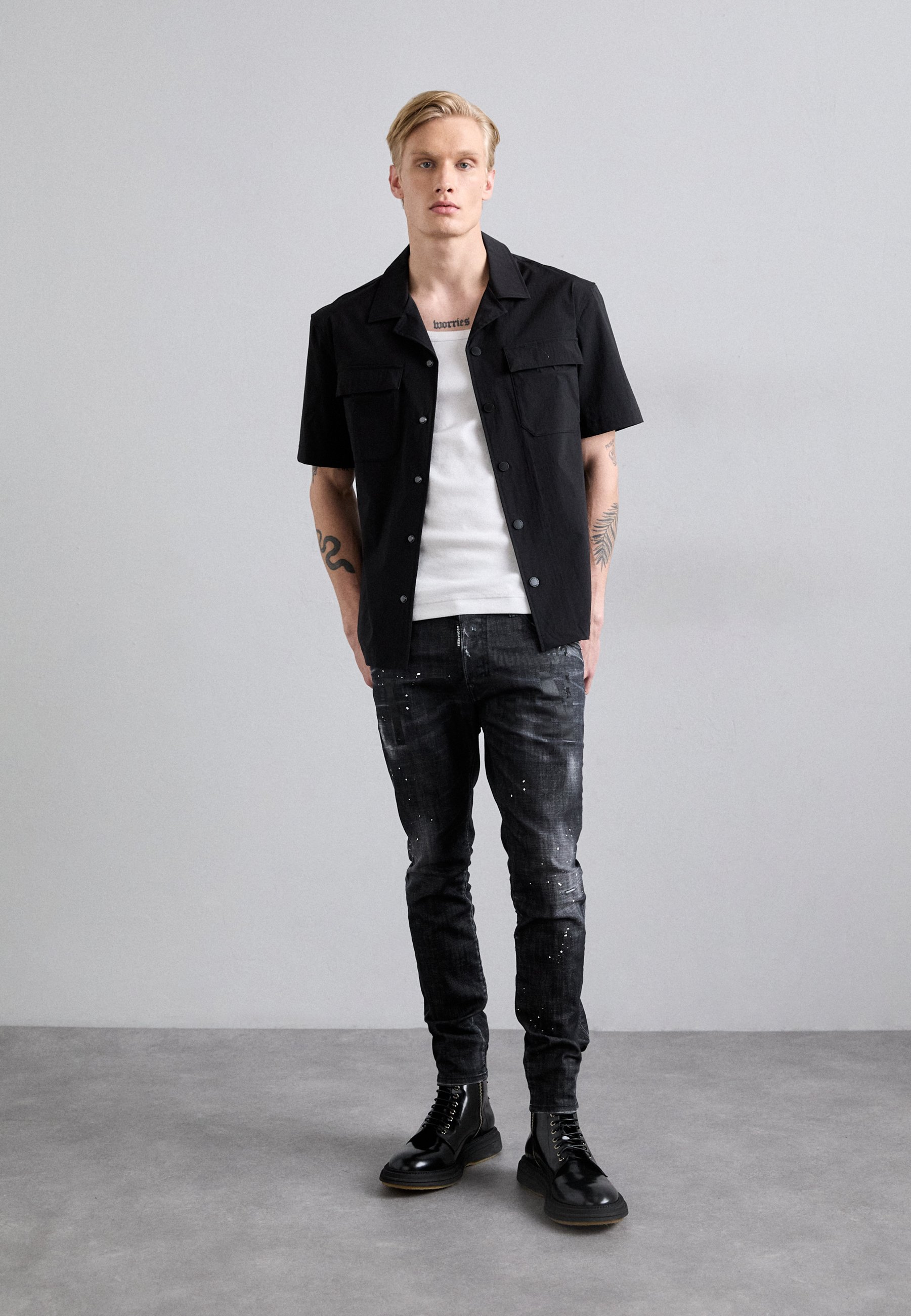 DSQUARED2 ICON 5 POCKETS - Slim fit jeans - zwart