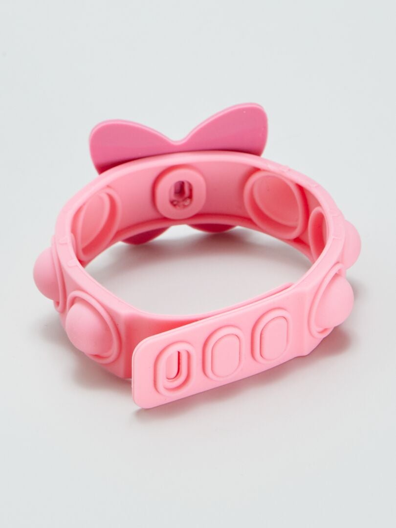 Pulseira Gravata Borboleta Pop-It - ROSA