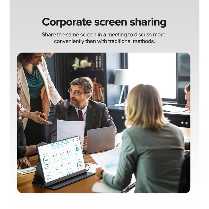 UPPERFECT 15,6-Zoll-Touchscreen-Monitor | Full-HD-IPS-Display | 10-Punkt-Touchscreen | USB-C-Kabelanschluss |