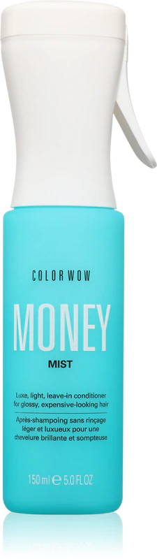 Hydratačný bezoplachový sprejový kondicionér Color WOW Money Mist pre vlasy odolné voči teplu