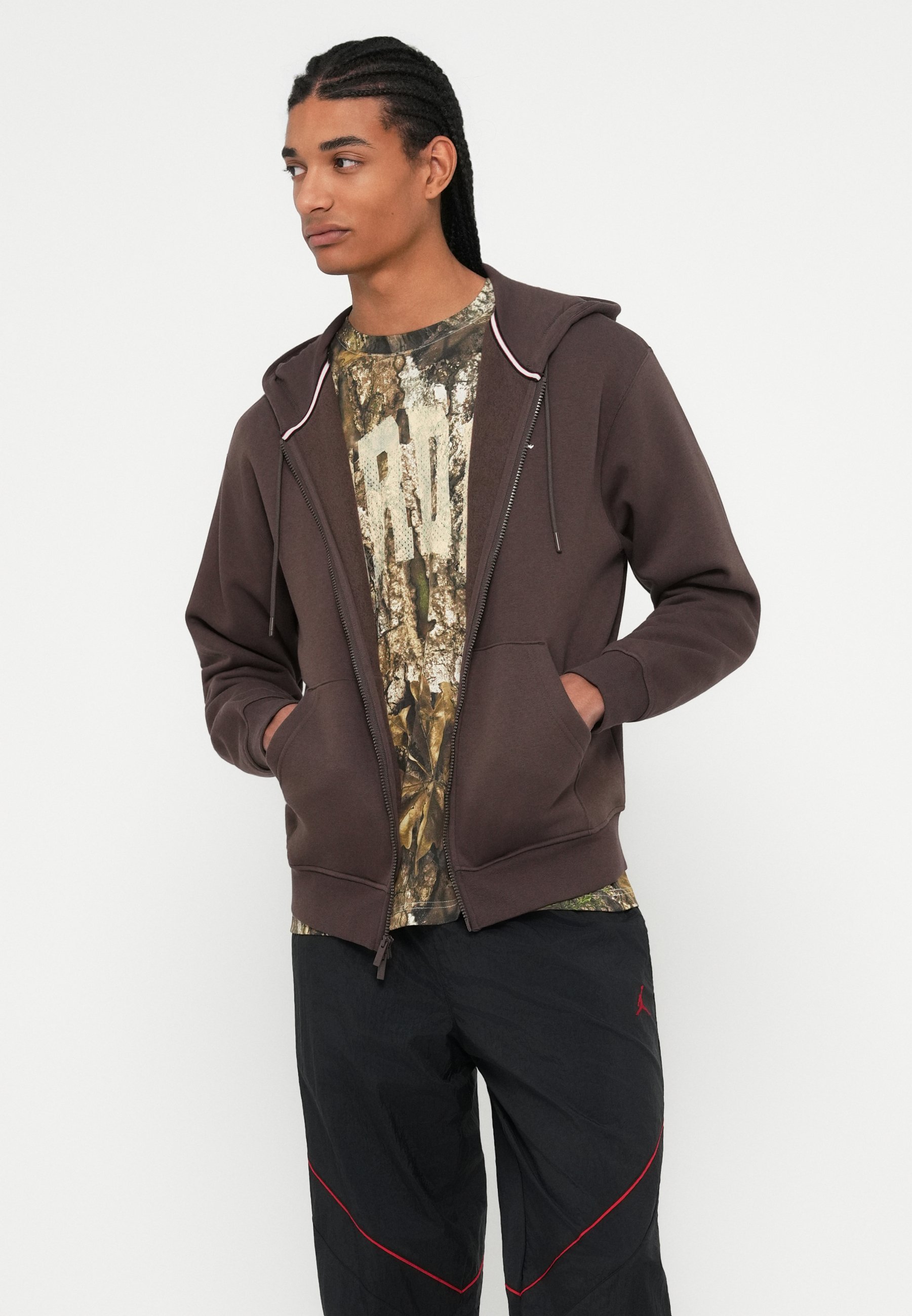 Bluza rozpinana Jordan - barokowy brąz/żagiel