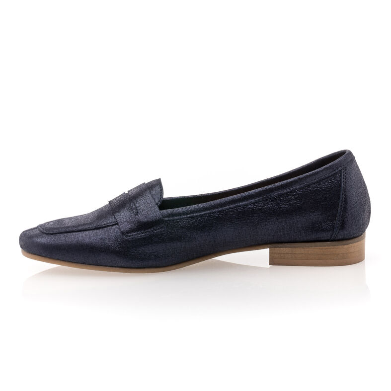 Blaue Damen-Loafer/Bootsschuhe